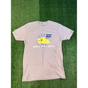26 Shirts Mens Buffalo Does It Butter Graphic Tee Grey Size M 716 Bison Shirt